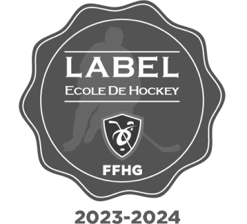 Label ecole de hockey gris