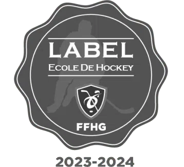 Label ecole de hockey gris